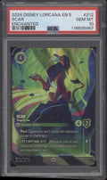 Scar Disney Lorcana Shimmering Skies Enchanted #212 PSA 10
