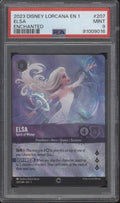 Elsa Spirt of Winter Disney Lorcana The First Chaper Enchanted #207 PSA 9